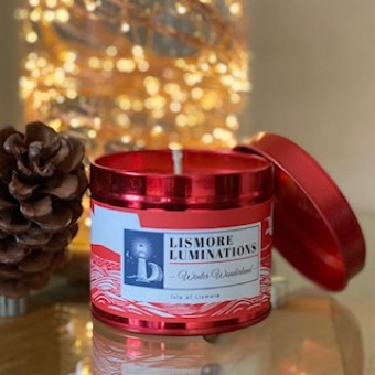 Lismore Luminations - Soy Wax tin candle Winter Wonderland